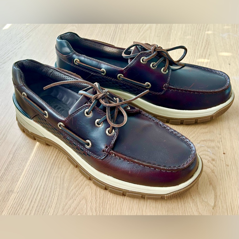 Sperry Gold Cup Billfish PLUSHWAVE Boat Shoes - 10.5 - Dark Brown - BNWOB